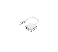 Adaptateur Audio Renforcé USB C 100W PD vers Jack 3.5mm + Charge USB C Blanc + Garantie à vie Force Power Lite