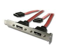 Adaptateur 2 ports ESATA sur equerre