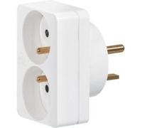 Adaptateur 2P+T 2 fiches 16 A vers socle 20 A Legrand