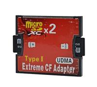 Adaptateur 2x Micro SD vers cartes CF, Compact Flash