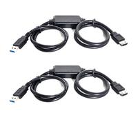 Adaptateur 2X Power over ESATA DC 5V vers USB 3.0 Convertisseur USB3.0 HDD/SSD/ODD