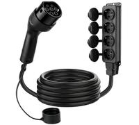 Adaptateur 3,5 KW 16 A V2L avec Prise 4 Prises, Câble de 3 M | Adaptateur V2L compatible avec BYD ATTO 3, Seal U, Dolphin, ETP3 et Denza D9, pour EV & PHEV, Camping et Alimentation
