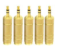 Adaptateur 3,5 mm vers 6,35 mm, garantie à vie pour une tranquillité d'esprit absolue, connecteurs plaqués or pour une transmission optimale du
