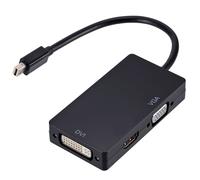 Adaptateur 3 en 1 Mini DP vers VGA/DVI HDMI, convertisseur pour Mac Book Air/Mac Book Pro 50/60Hz, accessoires PC