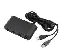 Adaptateur 3 en 1 pour manette GameCube (4 ports)