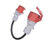 Adaptateur 3 phases CEE 16A vers 32A IP44 Connecteur Portable pour Utilisation PVC Métal