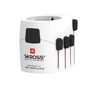 SKROSS - 1.103145 | Pro | Adaptateur de Voyage Universel 2-3 pôles pour Schuko. Tension et Puissance nominale: 100V - 630W / 250V - 1575W - Protection Contre Les Chocs électriques