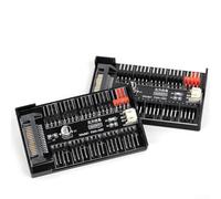 Adaptateur 4 broches pour hub PWM avec alimentation SATA pour dix ventilateurs, dispositif de contrôle efficace de la température pour boîtiers d'ordinateur de jeu