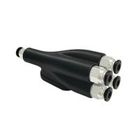 Adaptateur 4 en 1 PTFE pour impression 3D Filament Tube de transfert de remplacement pour X1C P1S P1P Port d'extension de tuyau Transport Institutions éducatives Fournitures