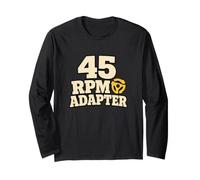 Adaptateur 45 RPM Drôle Rétro Musique Humour Manche Longue
