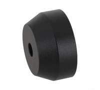 Adaptateur 45 tr/min pour disques vinyles de 17,8 cm, broche en aluminium avec cône de lecture rapide pour DJ, argenté (noir)