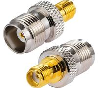 Adaptateur 4G Adaptateur SMA TNC Femelle vers SMA Femelle Convertisseur SMA TNC pour Routeur 2G 3G LTE Antenne CB Radio WiFi WiMax Téléphone Portable Instrumentation sans Fil 2 Pièces