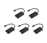 Adaptateur 5 ports Mini DisplayPort vers VGA/DVI pour MacBook Pro Air
