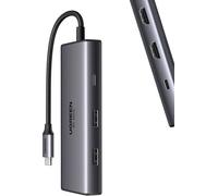 Adaptateur 6W1 Ugreen Cm498 Usb Hub To 2X Usb-A 3.0, Usb-C 3.0, 2Xhdmi, Pd