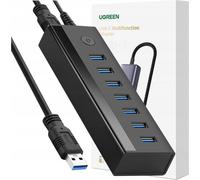Adaptateur 7W1 Ugreen Us219 Hub Usb Do 7X Usb 3.0 (Czarny)