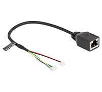 Adaptateur 88007 RJ45 Cat: 5e 0,3 mètre PVC noir 28AWG Øcable: 4mm DELOCK