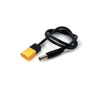 Adaptateur à angle droit pour câble d'alimentation xt60 mâle vers DC 5,5 x 2,1 mm, câble flexible de 0,5 m pour drones pour chargement de batterie (5525)