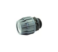 Adaptateur à compression fileté male pour tuyau de piscine - Ø A: 50mm | Ø B: 1''1/2