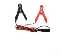 Adaptateur à déconnexion rapide pour pinces crocodiles 12 V 10 A pour chargeur de batterie et panneaux solaires - PVC 1 m