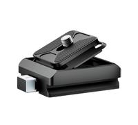 Adaptateur à dégagement rapide pour positionner l'appareil photo sans effort via des rainures coulissantes - Prévention sécurisée des chutes - Convient pour la photographie - Kit de libération rapide