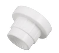 Adaptateur à Double Filetage de Fontaine de Piscine, Structure Triple | Plastique Blanc, Raccord Stable pour Buses et Tuyaux, Installation Rapide, Usage Jardin et Maintenance