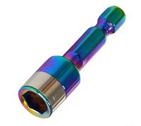 Adaptateur à douille hexagonale 8 mm, ensemble de tourne-écrous avec manchon à bille en acier non magnétique, extension de foret en métal pour visseuses à percussion, outils électriques (B)