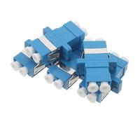 Adaptateur à Fibre Optique LC Duplex Bleu en Plastique, Lot de 5