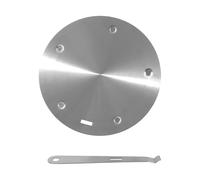 adaptateur à induction, convertisseur de table de cuisson en acier inoxydable avec poignée qui reste froide, métal triple couche durable, finition polie industrielle avec style, diffuseur de