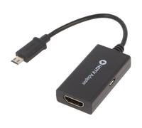 Adaptateur A-MHL-003 HDMI femelle, USB B micro femelle, micro USB-B mâle GEMBIRD