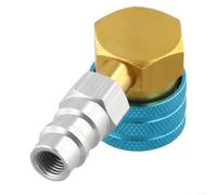 Adaptateur à raccord rapide côté basse pression pour r1234yf vers R134a, adaptateur de climatisation de voiture en alliage d'aluminium pour l'entretien et la réparation, compact 6,2 cm