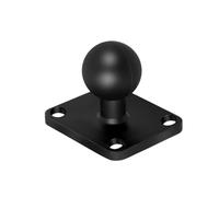 Adaptateur à Rotule de 1 Pouce, Support à Rotule RAM avec 4 Trous de Montage, Adaptateur de Montage de Boule avec Base de Montage Carrée, Adaptateur à Tête Sphérique GPS, Accessoires à Vélo/Moto