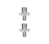 Adaptateur à vis mâle, Adaptateur de vis métallique mâle 1/4" vers filetage 3/8" for trépied, double tête, compatible avec cage d'appareil photo, monopode, rotule et éclairage(2pcs)