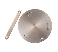 Adaptateur Acier Induction Plaque Inoxydable | Disque à Induction, Diffuseur de Chaleur Poignée, Surface Lisse, Facile à Nettoyer, Rangement Compact