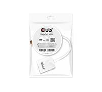 Adaptateur Actif CLUB3D DisplayPort 1.1 vers VGA CAC-2003, Résolution 1920x1200 60Hz, Compatible tous OS, Certifié RoHS/FCC/CE, Noir