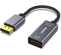Adaptateur Actif DisplayPort vers HDMI 4K @ 60 Hz, Compatible avec PC, Ordinateurs Portables, Ordinateurs de Bureau, tablettes ou Stations d'accueil DisplayPort, prenant en Charge Eyefinity