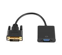 Adaptateur actif Full HD 1080P DVI-D vers VGA, câble convertisseur 24 + 1 broche mâle vers 15 broches, câble de moniteur pour carte d'affichage PC