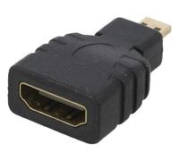 Adaptateur AK-AD-10 HDMI 1.4 HDMI femelle, HDMI micro mâle couleur : noir AKYGA
