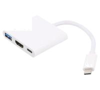 Adaptateur AK-AD-57 USB 3.0, USB 3.1 nickelé 0,2m Couleur : argent AKYGA