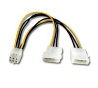 Adaptateur alimentation 6pins vers 2x 5.25