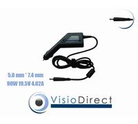 Adaptateur Alimentation Chargeur voiture auto sur prise allume cigare pour ordinateur portable DELL Studio 1535 Visiodirect