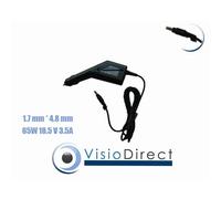 Adaptateur Alimentation Chargeur voiture sur prise allume cigare pour ordinateur portable HP COMPAQ Presario V2032 Visiodirect