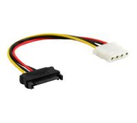 Adaptateur alimentation SATA InLine®, 15 broches SATA Femelle vers 4 broches Mâle, 15cm