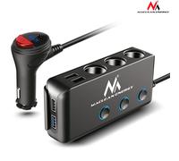 Maclean Adaptateur allume-cigare universel MCE218 4xUSB PD/QC 10.2A LED Voltmètre