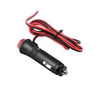 Adaptateur Allume-cigare 12V/24V Câble 1 5m avec LED et Interrupteur 60W Noir Compatible Voiture et Camion