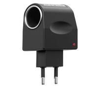 Adaptateur Allume Cigares,2Pcs Adaptateur Prise Allume Cigare 12V 500MA Secteur Adaptateur d'alimentation Voiture 90V-240V AC à DC Transformateur Convertisseur Courant Murale,Prise UE