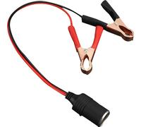 Adaptateur allume-cigarette femelle vers batterie Câble pince crocodile