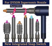 Adaptateur amélioré pour sèche-cheveux, buse de bouclage automatique pour Dyson Supersonic HD16 Nural, accessoires pour sèche-cheveux, buse de peigne cylindrique 30MM Curling-ROSE