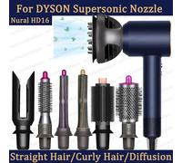 Adaptateur amélioré pour sèche-cheveux, buse de bouclage automatique pour Dyson Supersonic HD16 Nural, accessoires pour sèche-cheveux, buse de peigne cylindrique 20MM Comb-Rose