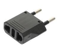 Adaptateur Amérique vers Europe 6a 220v Noir pour Voyages