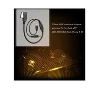 Adaptateur AMI MDI amélioré, interface audio stéréo 3,5 mm et charge auxiliaire USB-C pour l'intégration Audi et VW, compatibilité universelle
